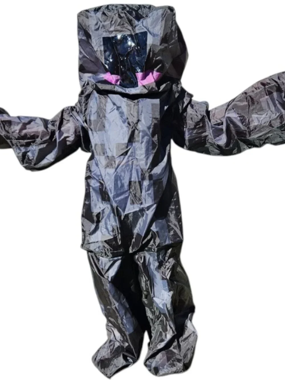 Minecraft Children's Kids Enderman Inflatebale Costume FABRIC ONLY Zipper closur